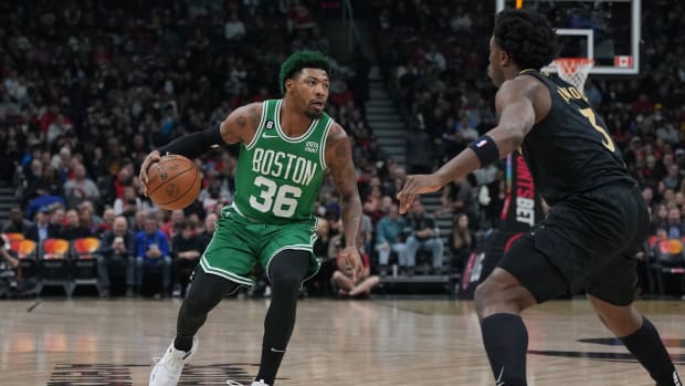 Boston Celtics point guard Marcus Smart